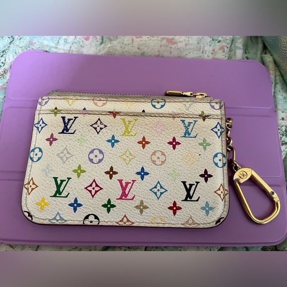 Louis Vuitton Takashi Murakami Multicolor Key Pouch Wallet - Picture 2 of 5